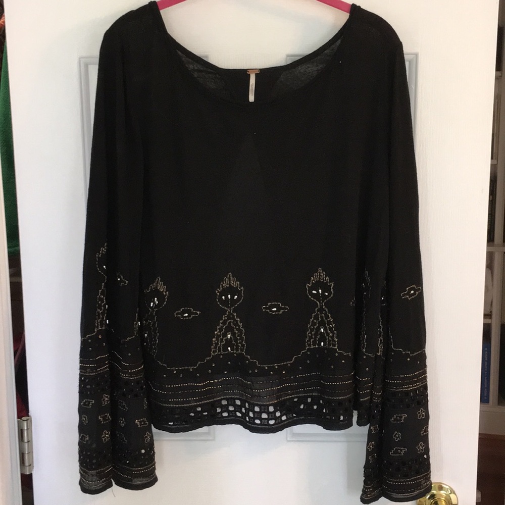 Free People embroidered top